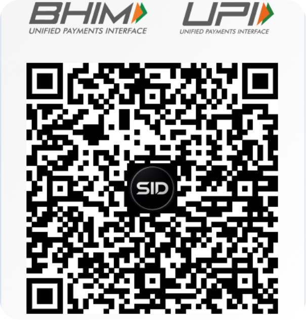 UPI QR code to pay the reservation amount